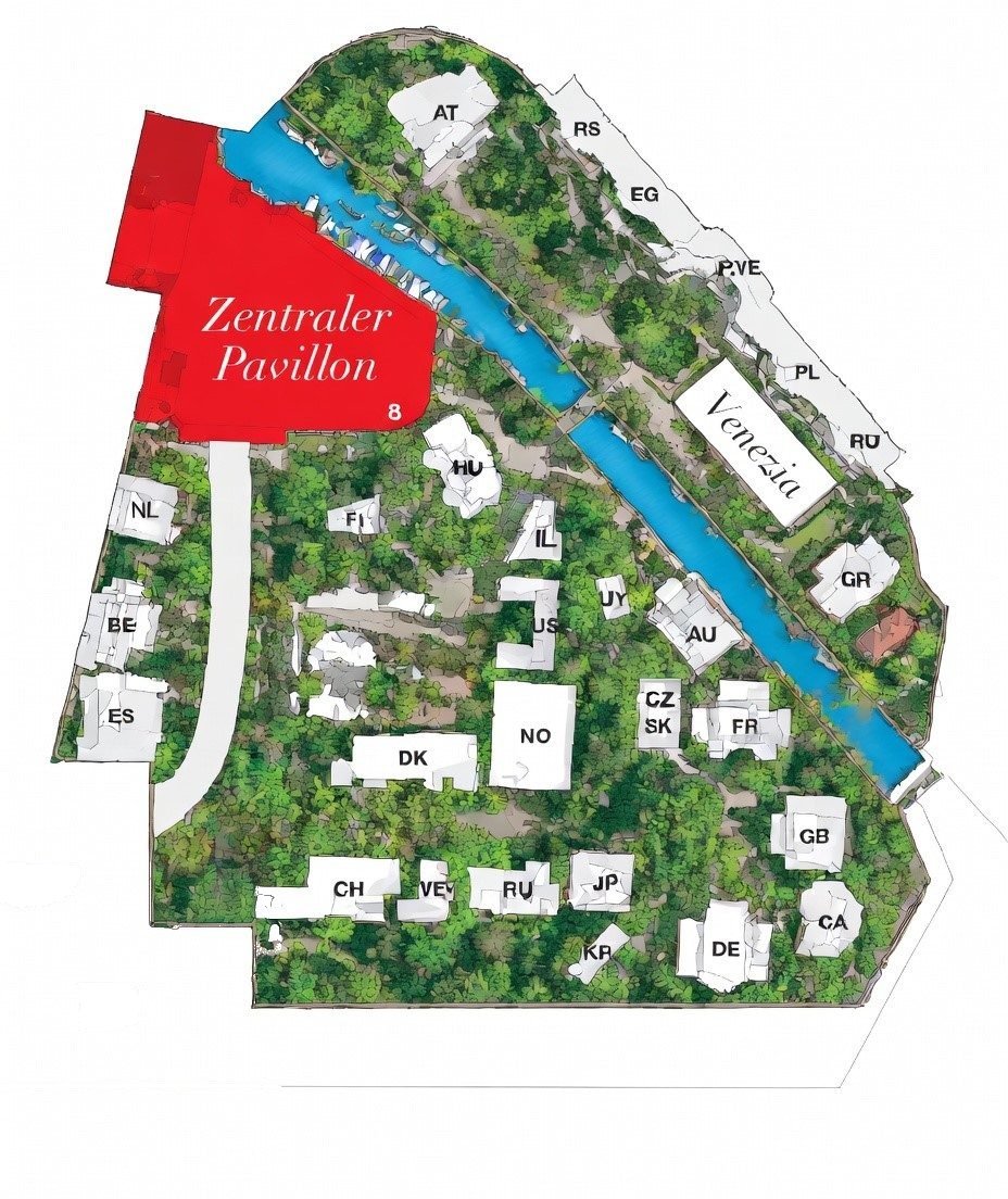Map of the Giardini